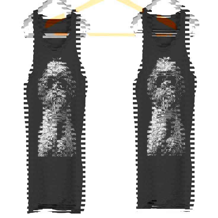 クールシーズードリンクアイスコーヒーファニードッグミームy2kグランジ タンクトップ