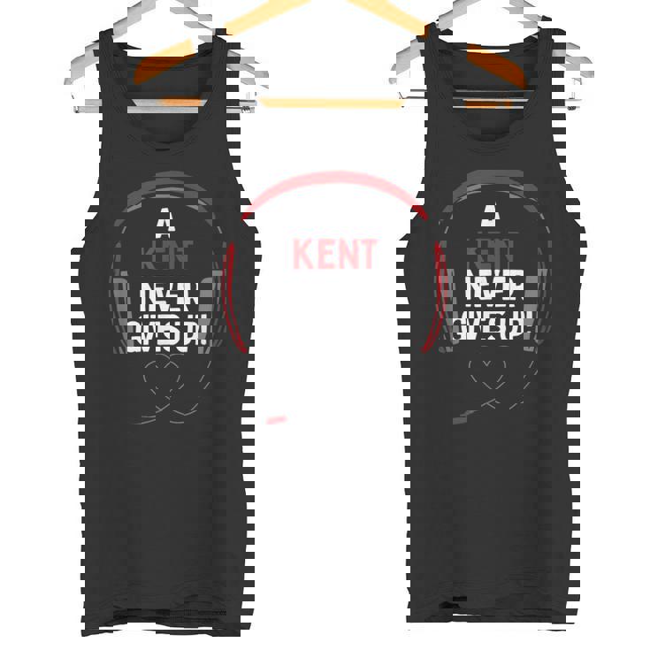 ゲーム用引用句「A Kent Never Gives Up」ヘッドセット パーソナライズ タンクトップ