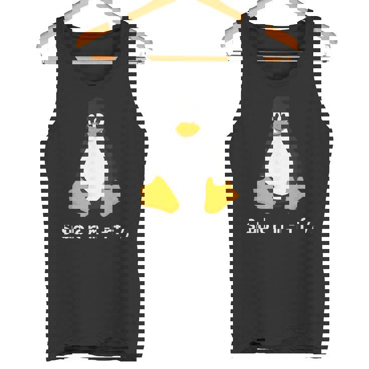 コンピューター -Udo Rm -Rf Tux Linux ペンギン プログラマー タンクトップ