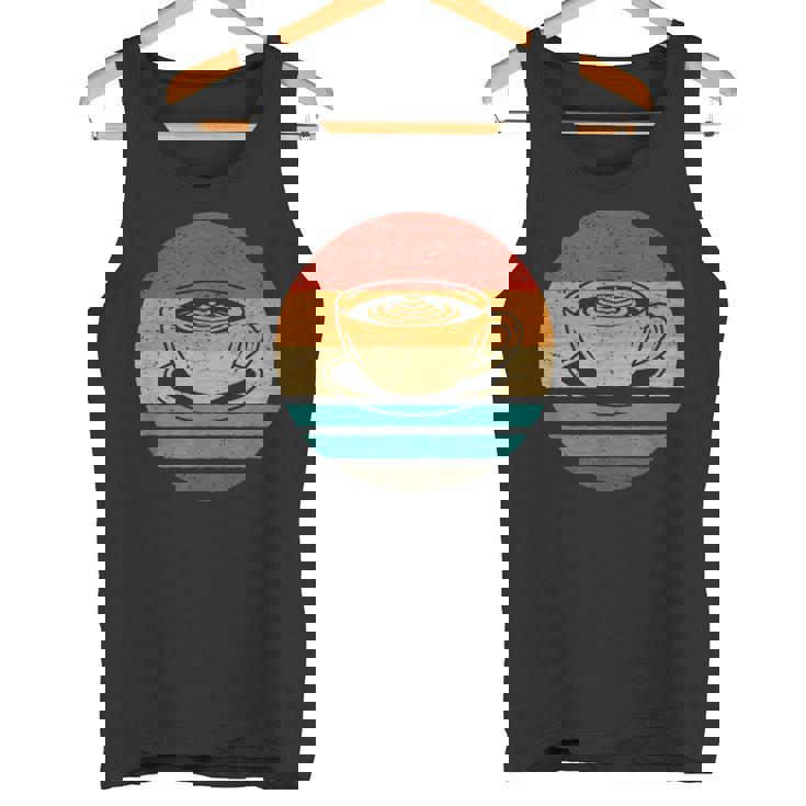 コーヒー レトロスタイル ビンテージ タンクトップ