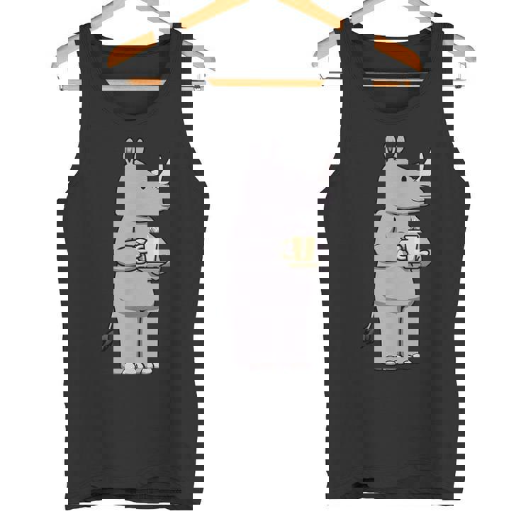 サイ コーヒー 野生動物 サイ タンクトップ