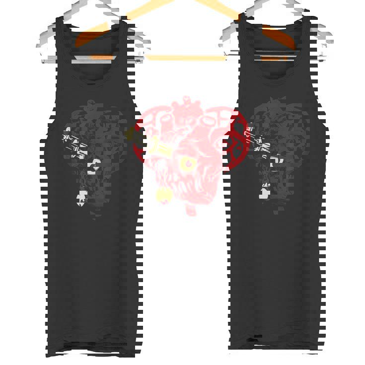 サイコビリー ホラー パンクロック Hr アンデッドハート タンクトップ