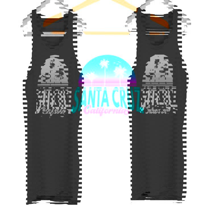 サンタクルーズ カリフォルニア レトロ ヴィンテージ サンセット 長袖tシャツ タンクトップ