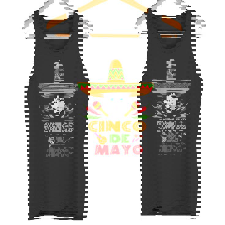 シンコ・デ・マヨ シンコ・デ・マヨのシベリアン・ハスキーの面白い犬 タンクトップ