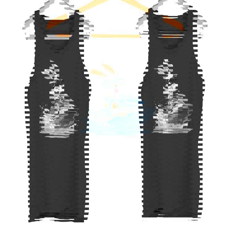 ジェットスキー ジェットスキー ウサギ イースターバニー サングラス タンクトップ