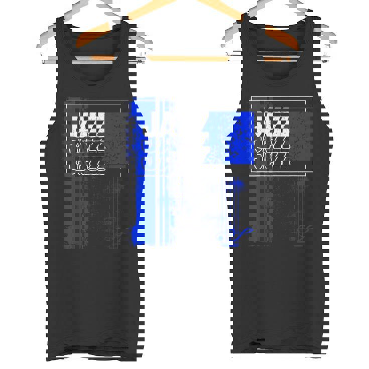 ジャズミュージシャンブルーシート ミュージックブルーノート タンクトップ