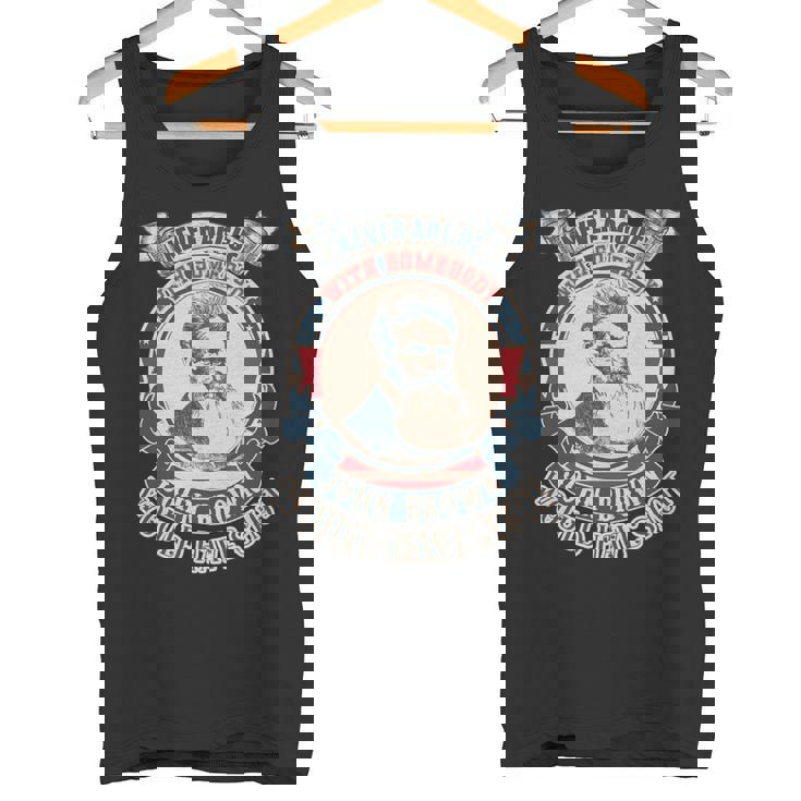 ジョン・ブラウンがヴィンテージを撃っただろう誰かと決して議論しないでください 長袖tシャツ タンクトップ