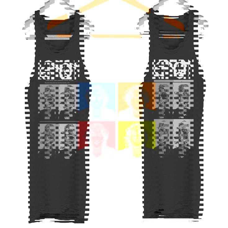 ジョン・レノン カラーブロック 長袖tシャツ タンクトップ