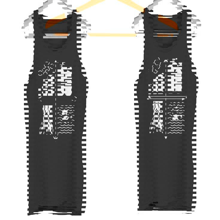 スキューバダイビングギア 水中ダイバー スキューバダイバー タンクトップ