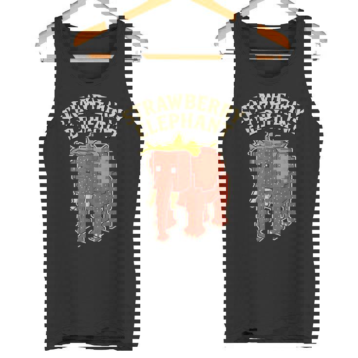 ストロベリーエレファント 面白いイタリアンブレインロットゲームミーム タンクトップ