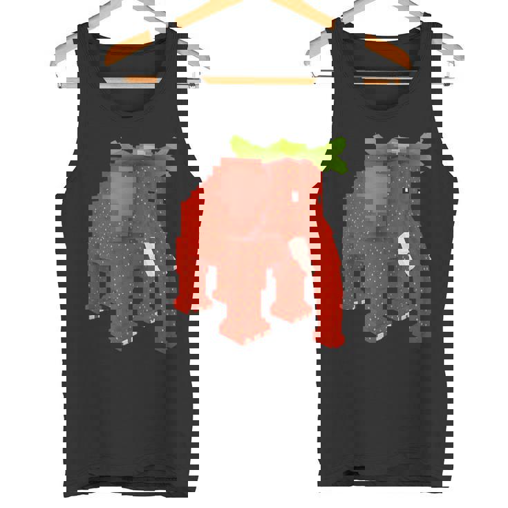 ストロベリーエレファントスティールブレインロットシークレットレアビデオゲーム タンクトップ