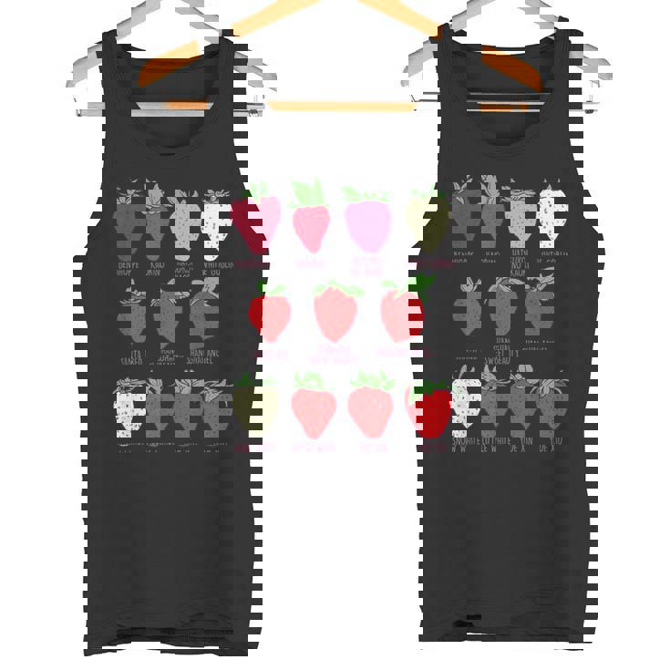 ストロベリーフルーツシャツ イチゴの種類 コテージコア タンクトップ