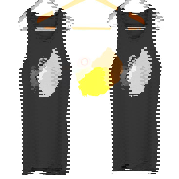 ズグロシロハラインコ 長袖tシャツ タンクトップ