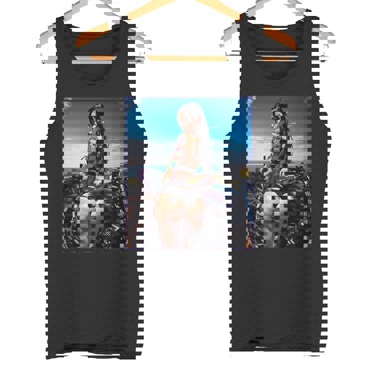 セクシーガールグラフィックtシャツ セクシーなラティーナガール&バイクビーチ。 長袖tシャツ タンクトップ