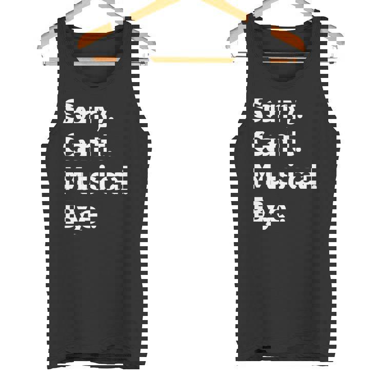 ソーリー・キャント・ミュージカル・バイ・ミュージシャンミュージック・ラヴァー・ミュージック 長袖tシャツ タンクトップ