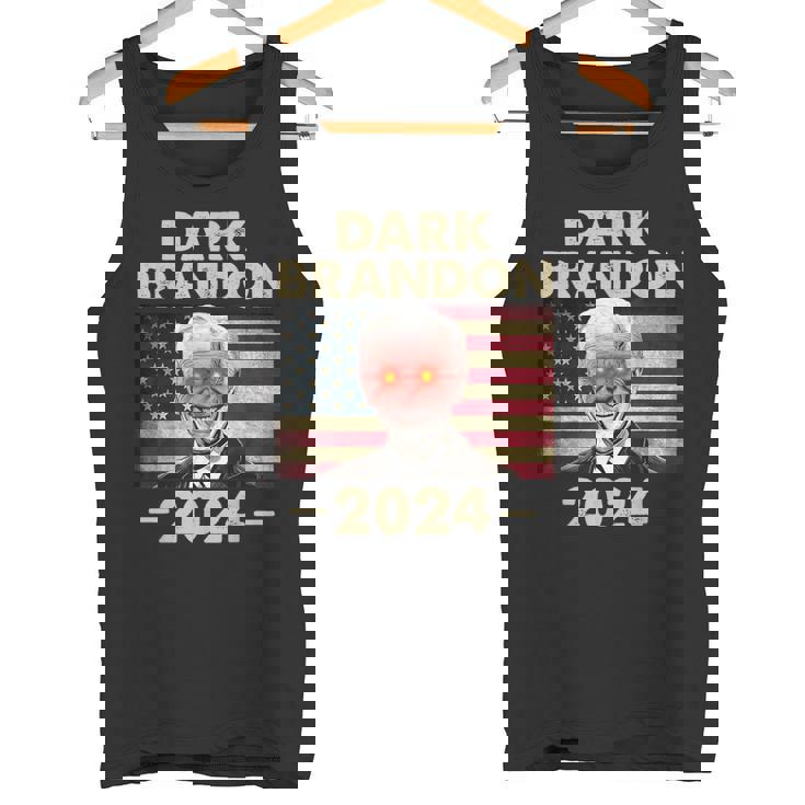 ダークブランドン・バイデン 2024 レトロフラッグ Usa ファニー ジョー・バイデン タンクトップ