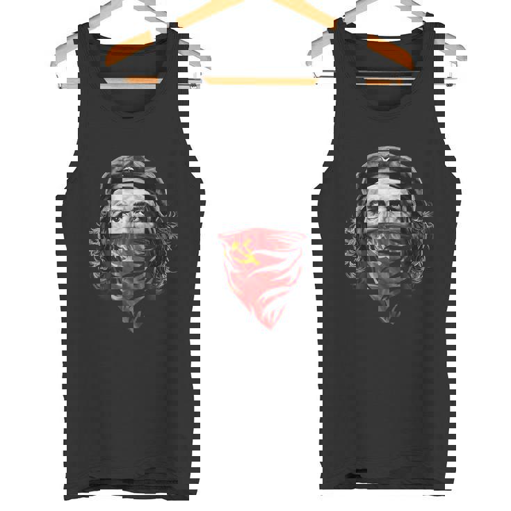 チェゲバラソビエトハンマーと鎌 レッドバンダナ タンクトップ