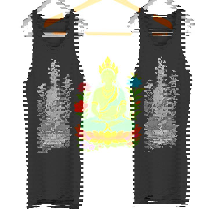 チベット仏陀瞑想 ヴァジュラヤナ グリーンタラ タンクトップ