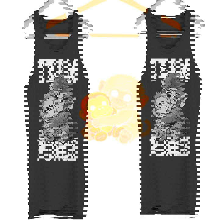 チームパンチ 放棄された猿 パンチくん ベイビーマカク タンクトップ