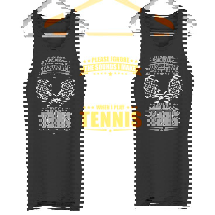 テニスノイズ-面白いテニスシャツ タンクトップ