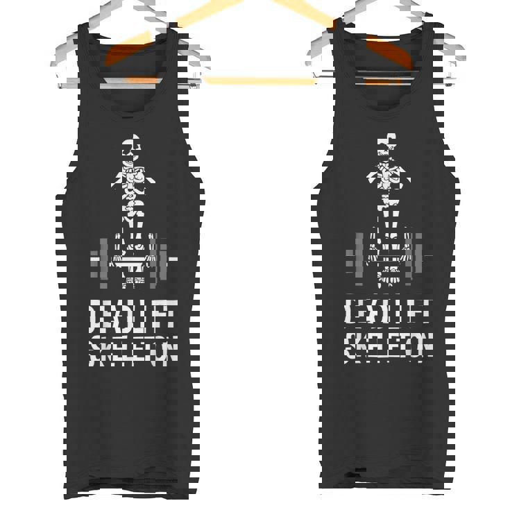 デッドリフトスケルトン-面白いジム タンクトップ