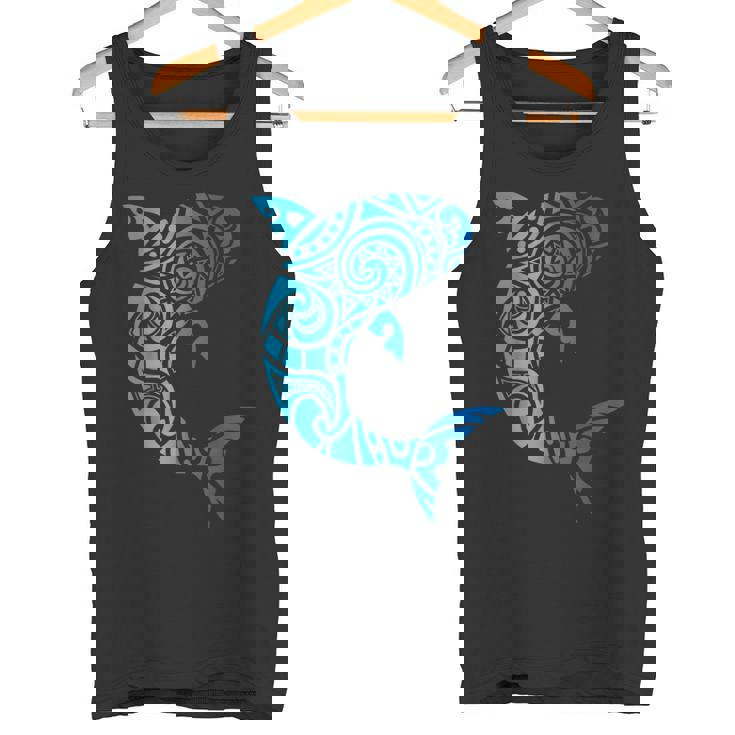 トライバルスタイル ハワイ マノ サメ 恋人 週間 ビーチギフト タンクトップ