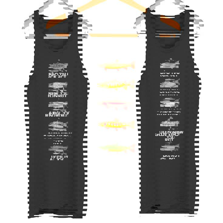 トラウトの種類 魚種おかしな釣り タンクトップ