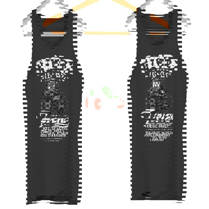 トラクター、トラクター、トラクター、農業 タンクトップ