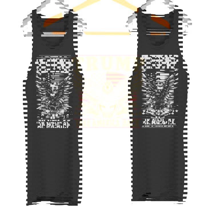 トランプ 2024 テイク・アメリカ・バック トランプ大統領 長袖tシャツ タンクトップ