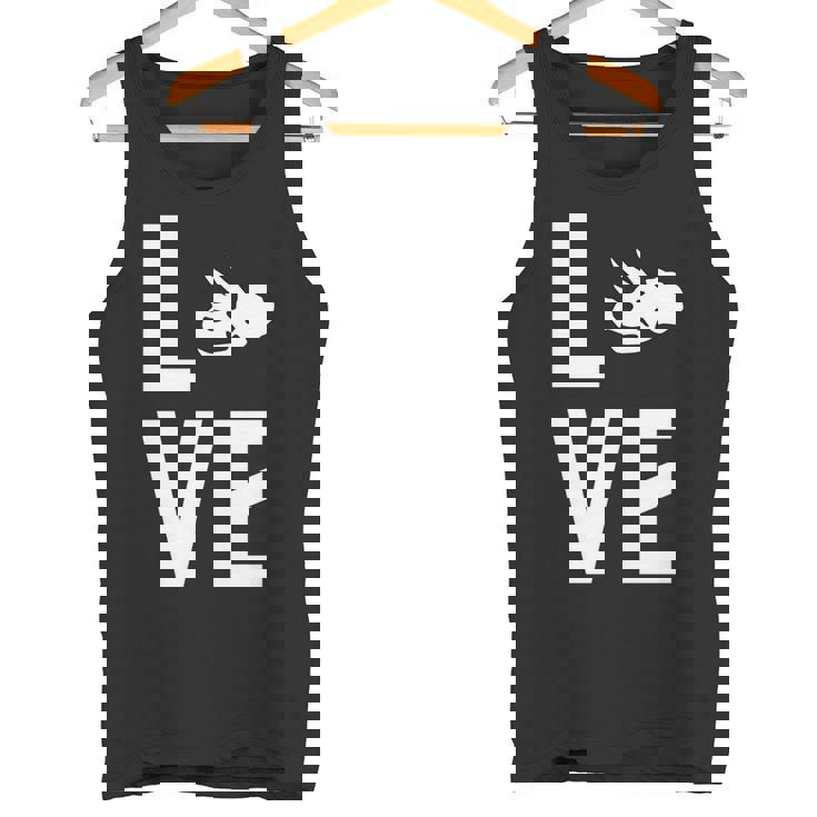 トリケラトプス好き、恐竜好き、古生物学者 長袖tシャツ タンクトップ