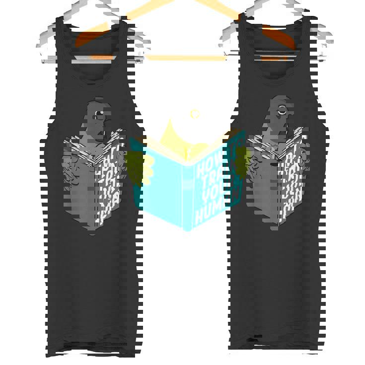 トレイン・ユア・ヒューマン I ブック・パロット I セネガルオウム タンクトップ