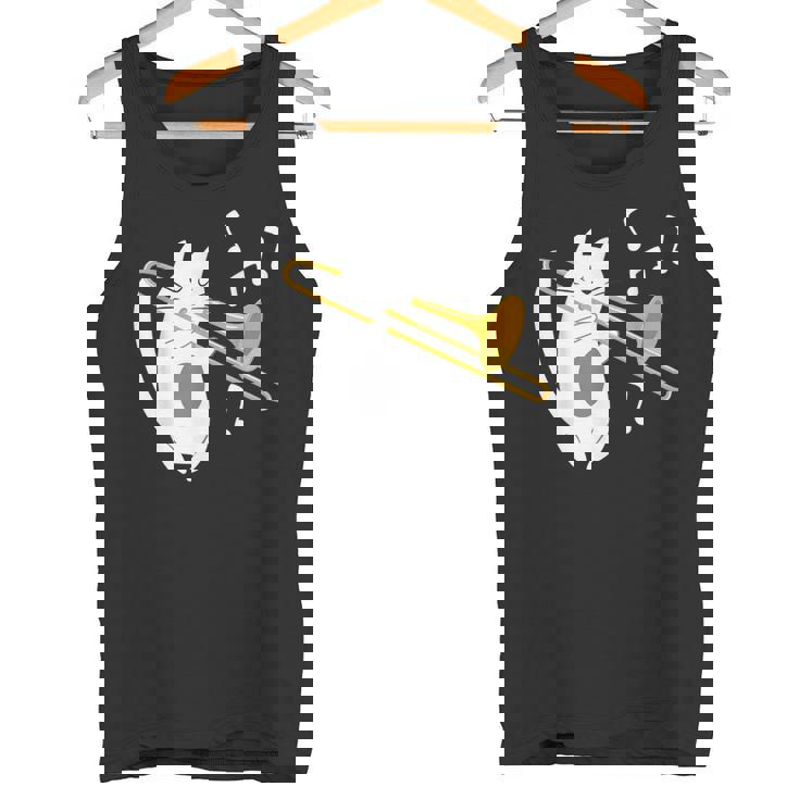 トロンボーン奏者 猫 トロンボーン奏者 音楽好き タンクトップ