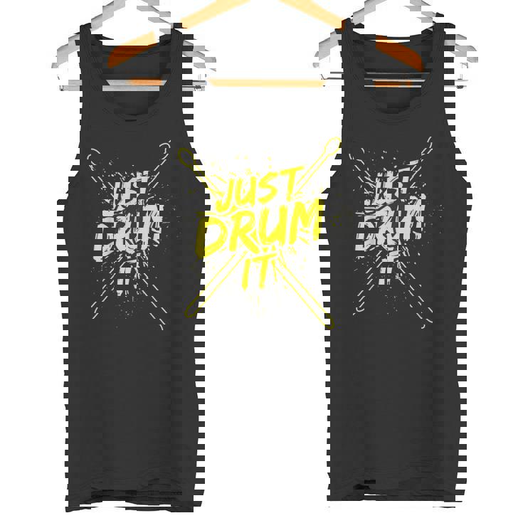 ドラムドラマーのドラマーミュージシャン衣装ドラマー タンクトップ