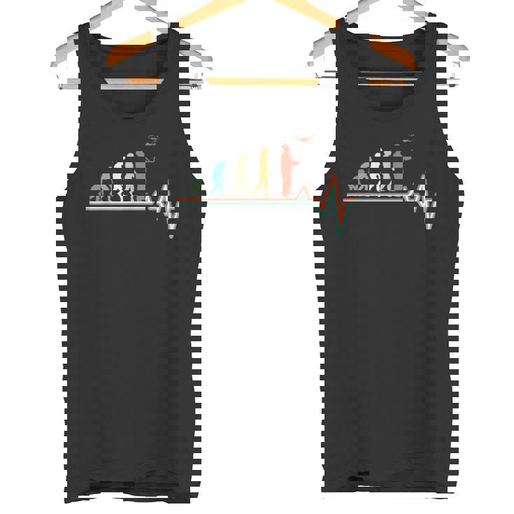 ドローンクワッドコプター進化ドローンパイロット タンクトップ