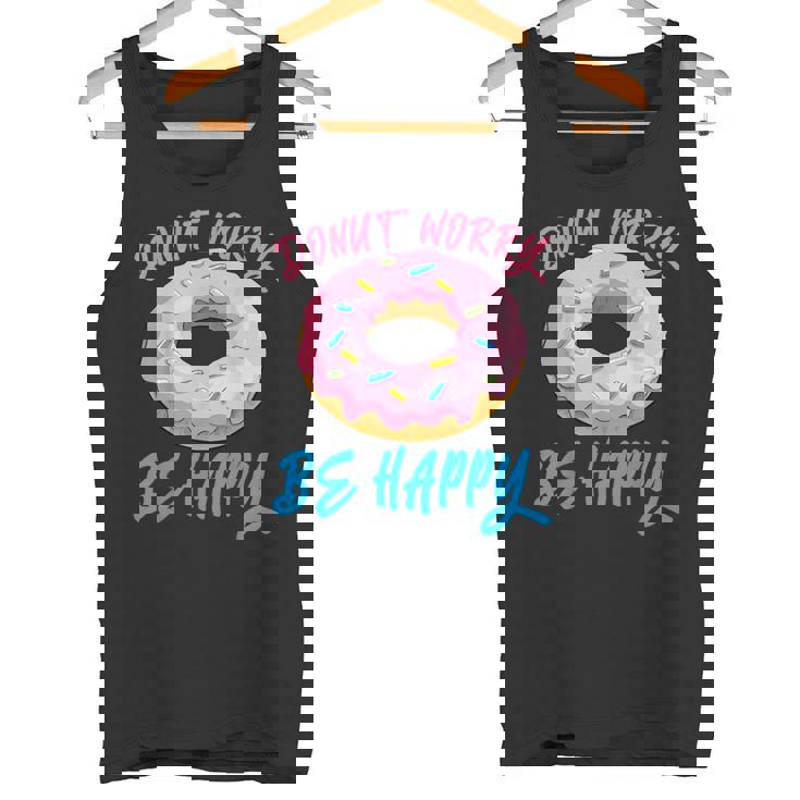 ドーナツ 悩み幸せになる 生地 デザート 幸福 スナック ドーナツ タンクトップ