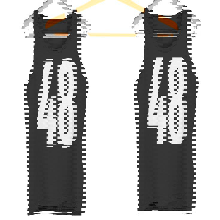 ナンバーフォーティーエイト 48 スポーツチーム制服 誕生日 48 タンクトップ