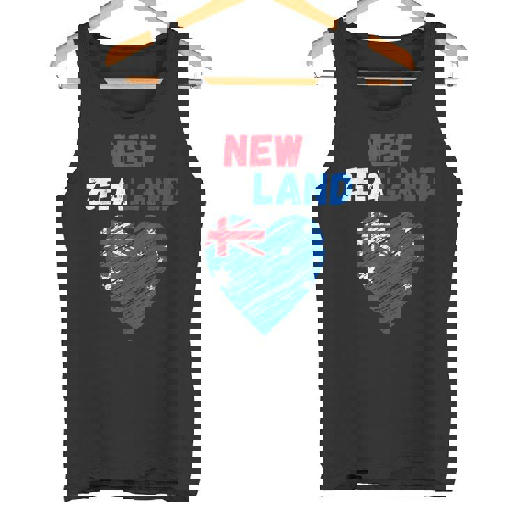 ニュージーランド国旗 ホリデーハート ニュージーランド国旗 タンクトップ