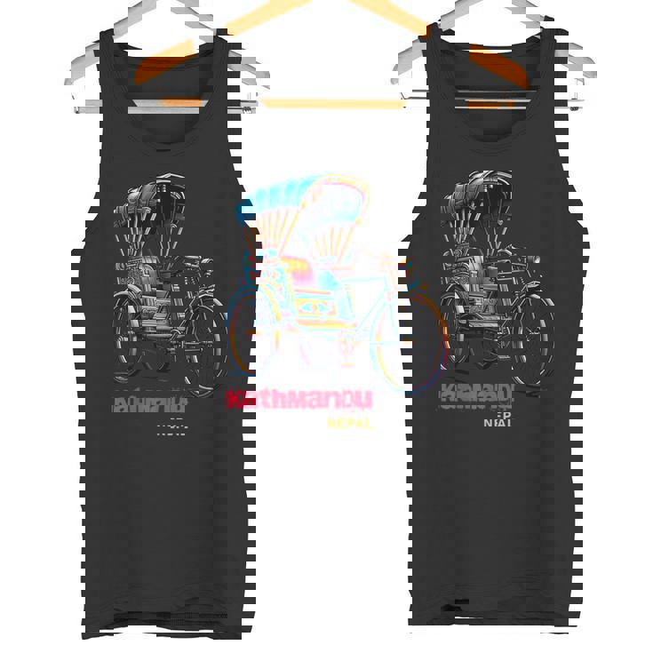 ネパール 自転車 リッチショウ お土産 ネパール カトマンズ タンクトップ