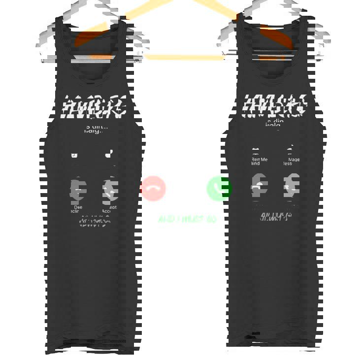 ハンブルクが呼んでいて、私はドイツ旅行に行かなければならない 長袖tシャツ タンクトップ