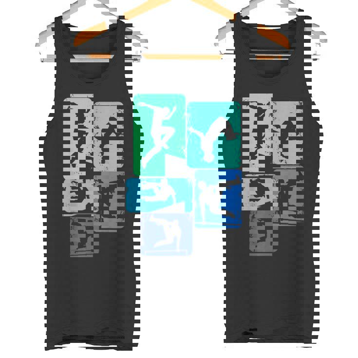 パルクールトレーサーフリーランナーフリーランニングキッズボーイズメンズ タンクトップ