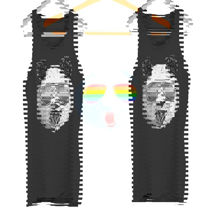 パンダ ゲイプライド Lgbt レインボーフラッグ サングラス Lgbtqギフト タンクトップ