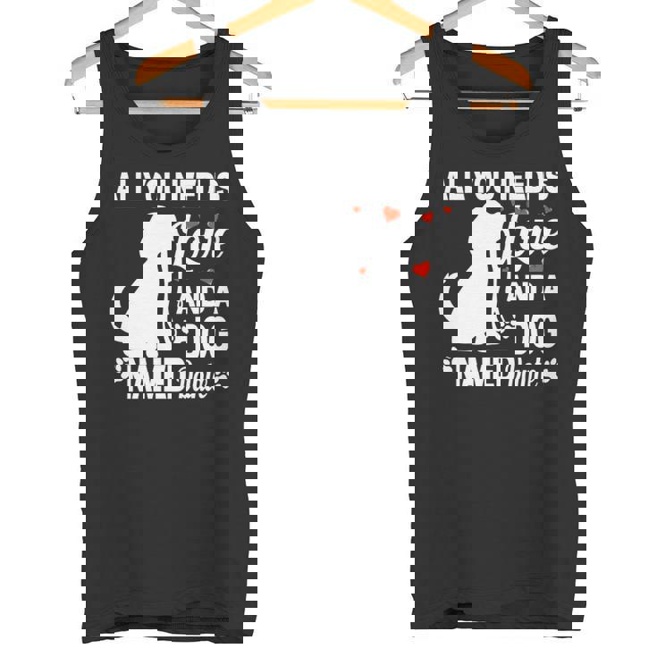 パーソナライズドドッグネームダンテかわいい犬ペット愛好家 長袖tシャツ タンクトップ