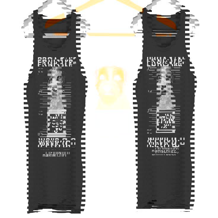 パーソナルストーカー犬ジャックラッセルテリア私はあなたに従います Jack Russell Terrier Dog 長袖tシャツ タンクトップ