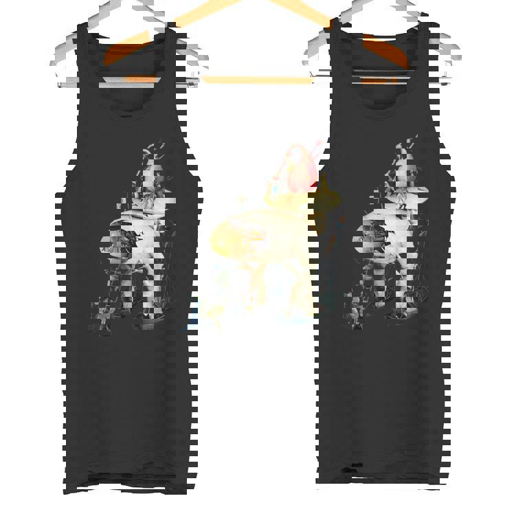 ヒエロニムス ボッシュ ディテール 地上の喜びの庭 タンクトップ