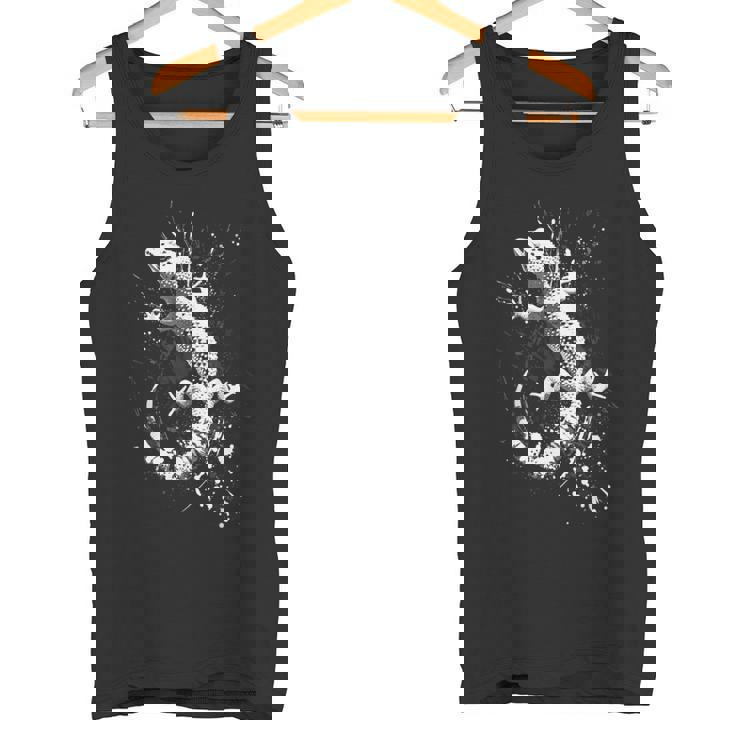 ヒョウモントカゲモドキ グランジ パンク スプラッター タンクトップ