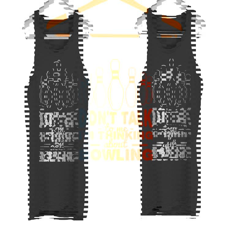 ビンテージボウリングジョークボウリングスポーツ タンクトップ