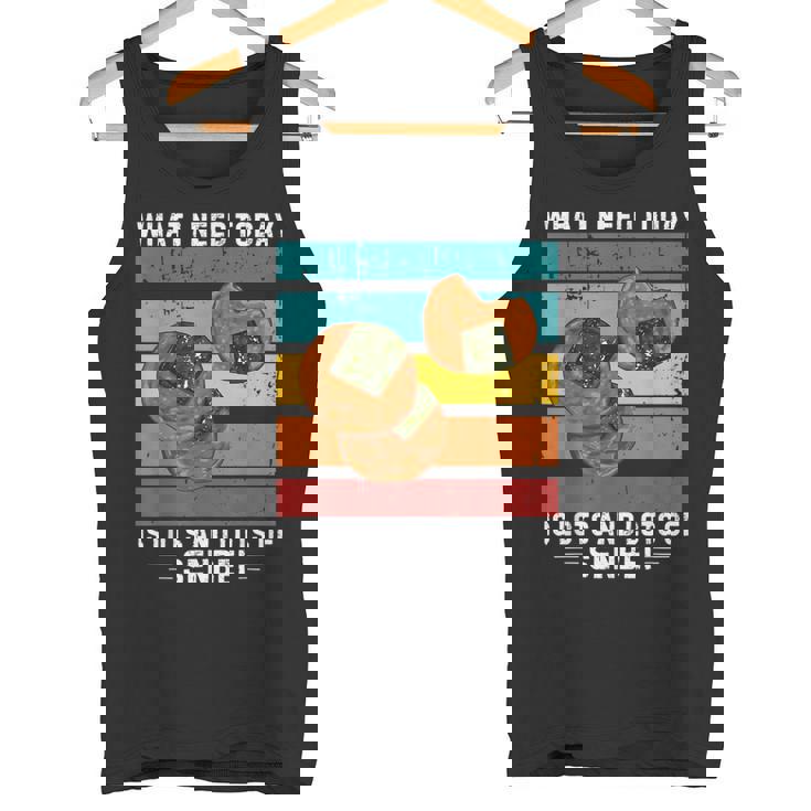 ビンテージ今日必要なのはたくさんのおせんべい タンクトップ