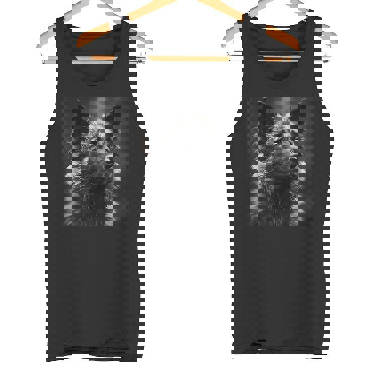 ビンテージ秋田犬 シネマティック写真 タンクトップ