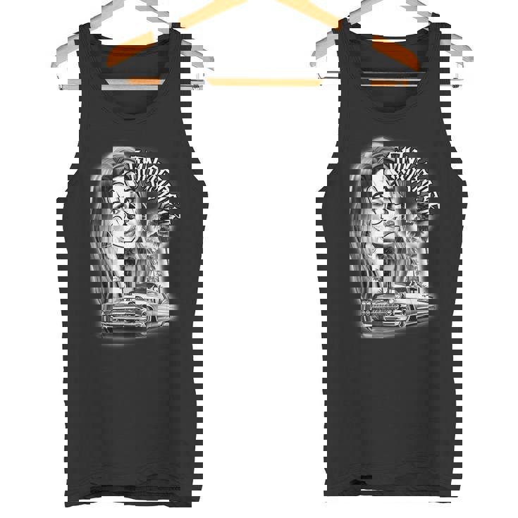 ピエロガール パヤサ×チカーノ ローライダーギャングスターブラックワーク タンクトップ