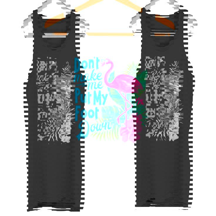 ピンクのフラミンゴ タンクトップ